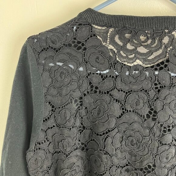 Karl Lagerfeld Black Lace Dressy Cardigan - Picture 8 of 8